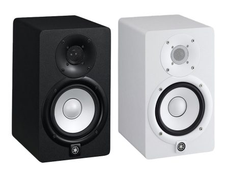 Yamaha HS5 HS5W 5  70W 2-Way Bass Reflex Powered Studio Monitor Passive Speaker with Bi-Amplified Nearfield Monitoring, XLR 3 Pin and 3.5mm TRS AUX Inputs and Room and High Trim Controls for Audio Production and Recording (Black, White) Fashion