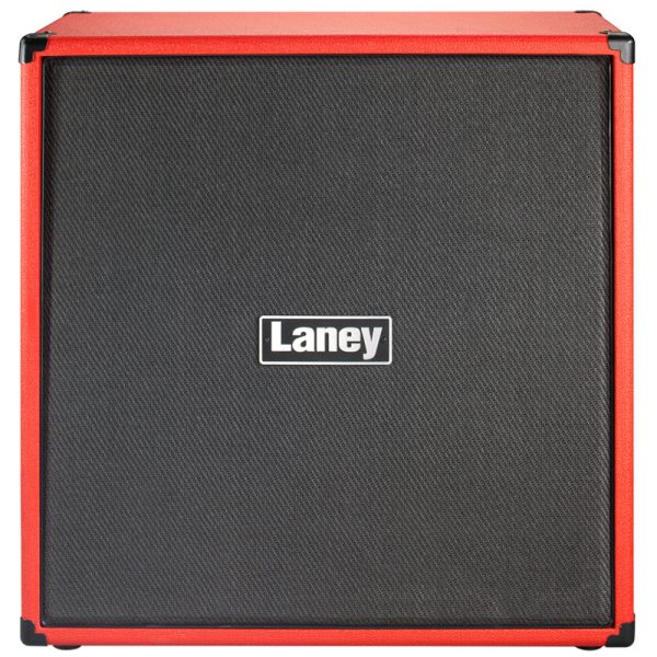 Laney LX412 200W Guitar Cabinet Amplifier with 4 x 12” Custom Drivers, Metal Corners and Ergonomic Grab Handles (Red) on Sale