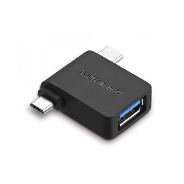 UGREEN 2-in-1 Micro USB + Type C to USB 3.0 A Female Adapter for MacBook, iMac, Mobile Phone, Tablet, Laptop, PC, Desktop Computer, etc. | 30453 For Cheap