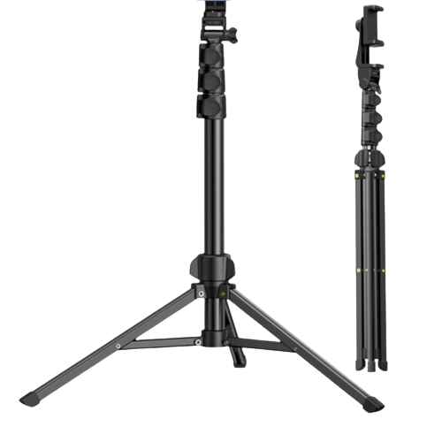 UGREEN LP337 3-Section Foldable Aluminum Tripod with Integrated Phone Mount and 170cm Max Height for Smartphones and Cameras | 90235 Fashion