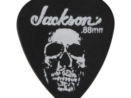 Jackson 451 Shape Skull Guitar Picks (12 Pack) (0.60mm, 0.88mm, 1.00mm, 1.14mm) (Black) | 2987451850 | THIN MED | HVY | EX HVY Online Hot Sale