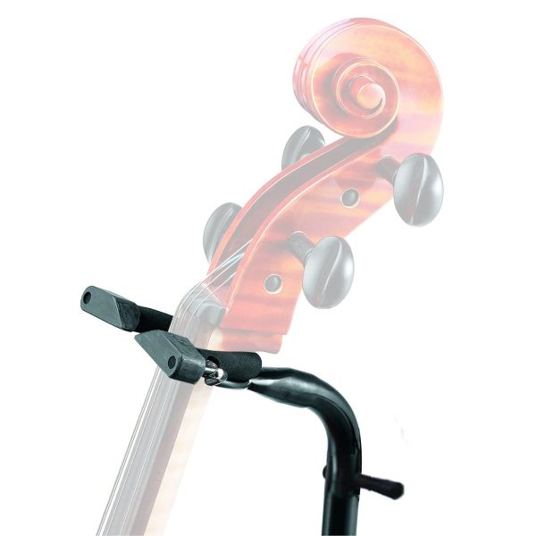 Hercules Auto Grip System Cello Stand with Bow Rest, Loop Hook, Rubber Foam Fits 1 4, 3 8, 1 2, 3 4 7 8 and 4 4 Cellos | DS580B on Sale