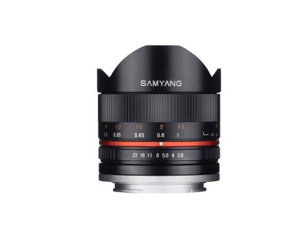 Samyang 8mm f 2.8 Fisheye II Manual Focus Wide Angle APS-C Lens for Canon EF-M Mount Cameras | SY8MBK28-M on Sale