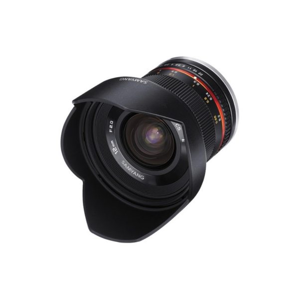 Samyang 12mm f 2.0 Manual Focus APS-C Wide Angle Prime Lens for Canon EF-M Mirrorless Camera with Extra Low Dispersion ED & Aspherical Elements | SY12M-M-BK For Discount