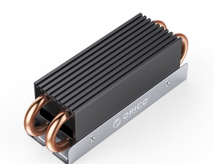 ORICO M2HS4 M.2 SSD Copper Aluminum Heatsink with Fast Cooling Thermal Fin and Double Copper Pipe for Single and Double-Sided 2280 M.2 NVMe NGFF SATA SSD Solid State Drive, PC, Desktop Computer, CPU, Motherboard, Gaming Console Supply