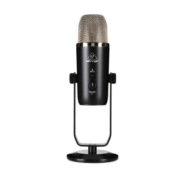 [CLEARANCE] Behringer BIGFOOT All-In-One USB Studio Condenser Microphone with 4 Pickup Modes, Onboard Headphone Amplifier 3.5mm TRS Output Jack, Onboard Monitoring & Control, 20Hz–20kHz (-10dB) Frequency Range, USB mini-B For Cheap