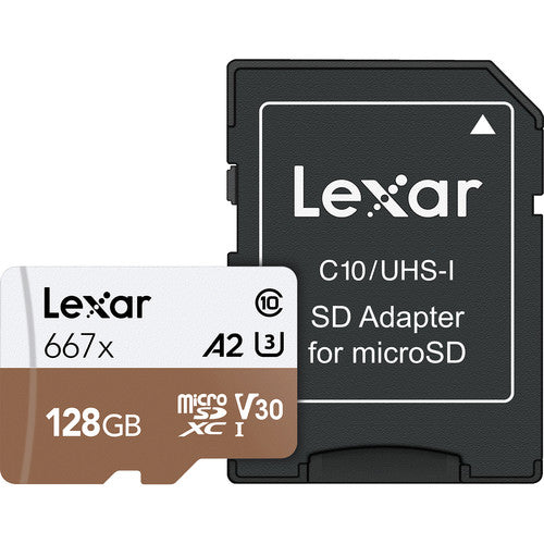 Lexar Professional 1000x Micro SDXC UHS-I Memory Card with up to 128GB Storage Capacity LSDMI128B667A Sale