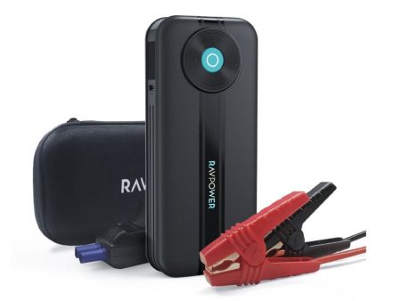 RAVPower 20000 mAh Portable High Power Powerbank and Car Jump Starter with Built-In LED Indicators and 2 USB Ports (Black) Discount