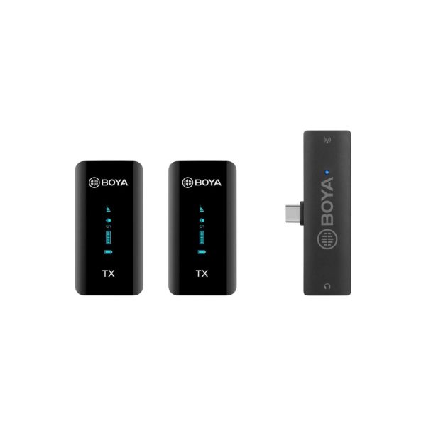 [CLEARANCE] Boya BY-XM6 2.4GHz Dual-Channel Wireless Microphone System with USB Type-C, 100m Range Operation, RXD Receiver, 3.5mm TRS Jack for Smartphones, Tablet, PC | S5, S6 on Sale