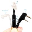 BaoFeng 2 Pin PTT Push-To-Talk Microphone Earpiece Ear Mounted Headset with 3.5mm Ear Stereo Top Pin, 2.5mm Mic Stereo Bottom Pin Ear Radio Compatible with Two-Way Radio Online now