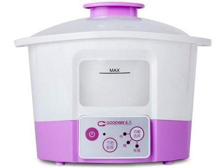 [CLEARANCE] Goodway 1.2L   2.2L   3.2L 750W Microcomputer Electric Water Stew Pot Cooker with Ceramic Inner Pot, Automatic Temperature Controls, and Keep Warm Function for Soups, Rice Porridge, and Braised Cooking GSP-351-12 GSP-352-22 GSP-353-32 For Discount