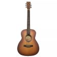 Fernando Blue Rock Mini MINI-36G 20-Fret 6 Strings Acoustic Guitar with 36  Spruce and Mahogany Body, and Satin Amberburst Finish for Beginners and Student Musicians (Sunburst) | MINI-36G SB Supply