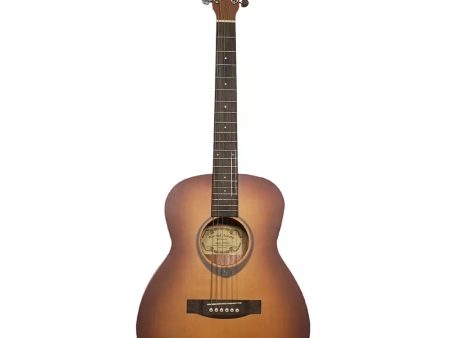 Fernando Blue Rock Mini MINI-36G 20-Fret 6 Strings Acoustic Guitar with 36  Spruce and Mahogany Body, and Satin Amberburst Finish for Beginners and Student Musicians (Sunburst) | MINI-36G SB Supply