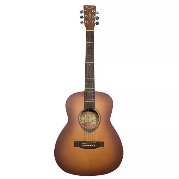 Fernando Blue Rock Mini MINI-36G 20-Fret 6 Strings Acoustic Guitar with 36  Spruce and Mahogany Body, and Satin Amberburst Finish for Beginners and Student Musicians (Sunburst) | MINI-36G SB Supply