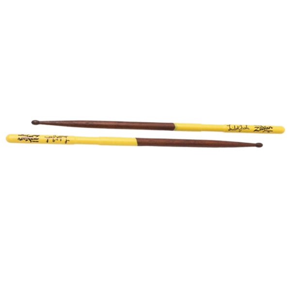 Zildjian ZASTG Gurtu Series Oval Drumsticks Signature with Medium Taper (Brown & Yellow) for Drums and Percussion Hot on Sale