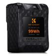 K&F Concept 99Wh KF-V99 Series V-Mount Battery 6700mAh with Bi-Directional Type-C Fast Charging, Digital Screen Display, D-TAP, USB-A for Photography, Cameras, Camcorders, Studio Lights, Field Monitors, Laptops, Smartphones, Vmount Plates Online Sale