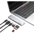 UGREEN 6-in-2 USB C HUB Thunderbolt 3 for MacBook Pro & Air with PD 100W Type C Fast Charging, 40Gbps High-Speed Data Transfer, and 6K Video Output with 4K UHD HDMI, USB 3.0 5Gbps, and SD   TF Memory Card Reader Online Sale