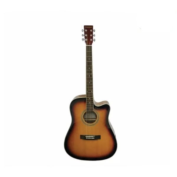 Fernando AW-41C 20-Fret 6-Strings Acoustic Guitar with 41” Dreadnaught Cutaway, Spruce and Basswood Body, and Chrome Die Cast Machine Head for Professional and Hobbyist Musicians (Sunburst, Black, Natural) on Sale