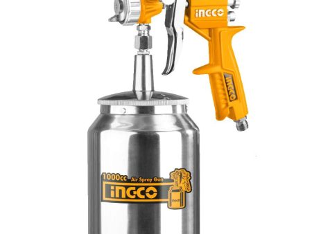 INGCO ASG3101 Air Paint Spray Gun Suction Type for Base Coat with 1000cc Paint Capacity, 1.5mm Standard Nozzle, Up to 4bar Operating Pressure Cheap