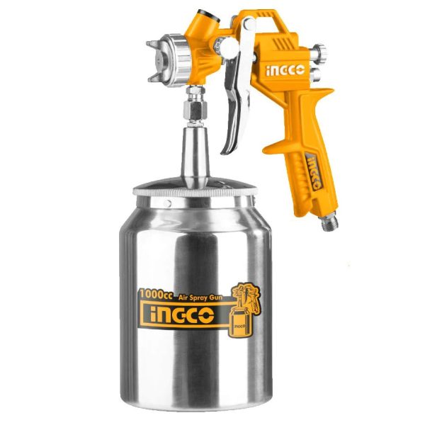 INGCO ASG3101 Air Paint Spray Gun Suction Type for Base Coat with 1000cc Paint Capacity, 1.5mm Standard Nozzle, Up to 4bar Operating Pressure Cheap