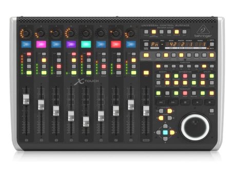 Behringer X-Touch Universal Comprehensive Control Surface with 9 Touch-Sensitive 100mm Motorized Faders, 92 Illuminated Key Buttons, 2-port Powered USB Hub, Ethernet MIDI, Footswitch Connector, Supports HUI & Mackie Control For Discount