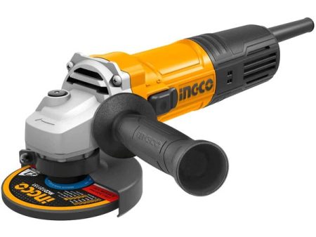 [CLEARANCE] INGCO 1100W Electric Angle Grinder with 240V, 11000rpm, 125mm Disc Diameter, M14 Spindle Thread, Auxiliary Handle, and 1set Extra Carbon Brushes for Wood, Metal, and Concrete | AG110018 Online Sale