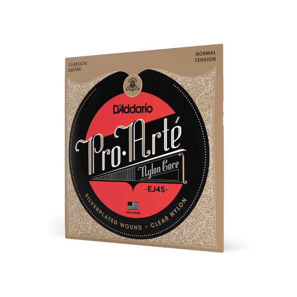 D Addario Pro-Arte Silver Plated   80 20 Bronze Wound Nylon Core Guitar Strings Set with Normal Tension for Classical Guitars | EJ45, EJ47 Online Hot Sale