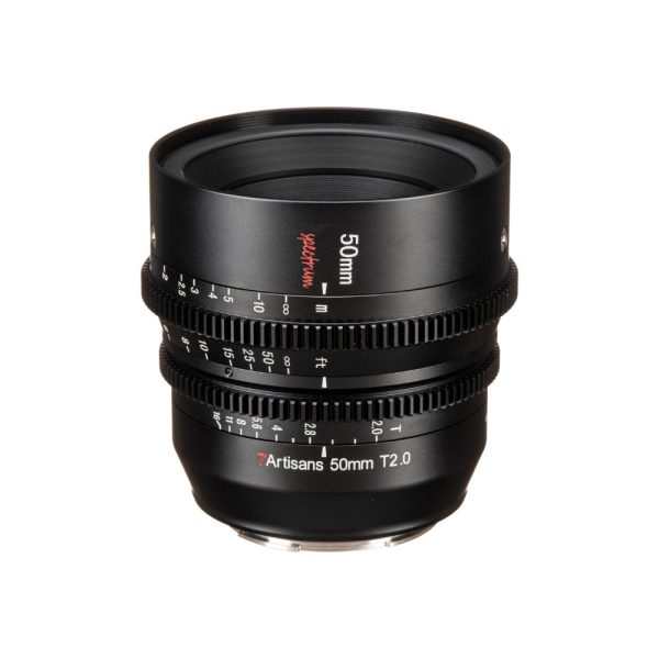 7Artisans Spectrum 50mm T2.0 Full Frame MF Manual Focus Prime Cine Lens with Cinema Grade 0.8 MOD Focus and Iris Gears for Leica L Mount Mirrorless Cameras Online now