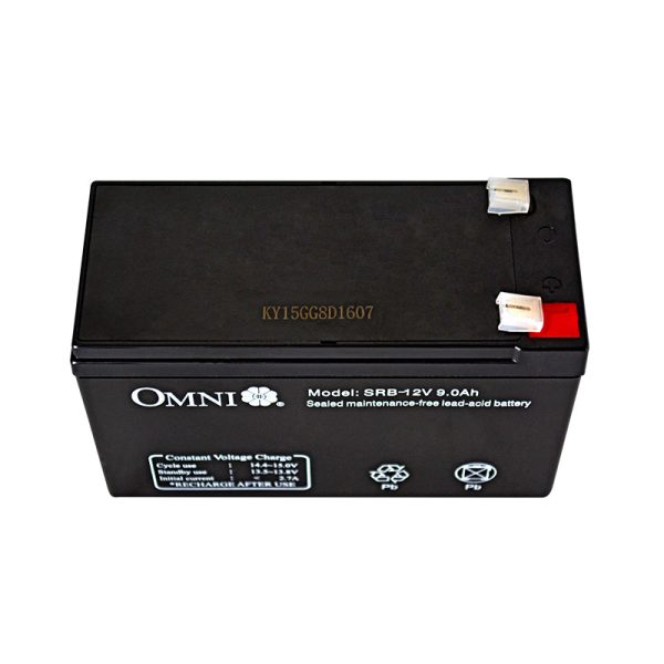 OMNI Sealed Lead Acid Rechargeable Battery 12V 9Ah with 20 Hours Recharging Time, Maintenance Free, Heat & Impact Resistant Jar Casing | SRB-12V9AH Supply