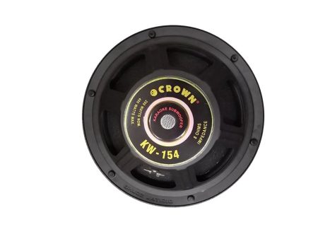 Crown 400W 15  Karaoke Woofer Speaker with Max 8 Ohms Impedance, 35-2000 Hz Frequency Response and 93dB Sensitivity Level | KW-154 Supply