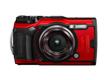 OLYMPUS Tough TG-6 12MP 4K UHD f1 2.3 Ultra Compact Digital Action Camera with 4x Optical Zoom, IP68 Waterproof, 5 Underwater Shoot Modes, Harsh Environment Resistance and GPS, WiFi Interface (Red, Black) on Sale