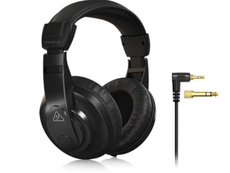 Behringer HPM1100-BK Wired Multi-purpose Stereo Headphones with Ultra-comfortable Adjustable Headband & Top-Notch Ear Cushions, 2m Cable Length, 1 8  Plug, 1 4  Adapter, 40mm Dynamic Drivers, 20Hz to 20kHz Frequency Response Discount