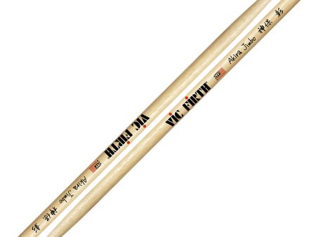 Vic Firth SAJ Akira Jimbo Signature Drumsticks with Hickory Wood Tear Drop Tip for Unique Balance Online Sale