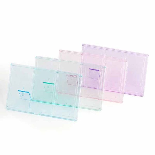 Pikxi 3-Slot Table Top Instax Instant Mini Film Frame (Blue, Green, Pink, Purple, Transparent) | Picture Frames & Holders Cheap