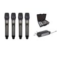 KEVLER UHM-4.0 Wireless UHF Handheld Microphone Set with 2600mAh Rechargeable Integrated Receiver, Digital LCD Display and 10 Selectable Frequencies and Travel Case Online Sale