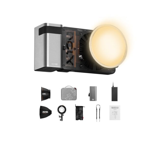 Zhiyun Molus X100 100W Portable Bi-Color LED Monolight Studio Light Kit with Reflector, 2700-6500K Adjustable Color Temperature, Bluetooth Mobile App & On-board Control for Camera Photography & Videography Online Hot Sale