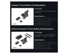 SmallRig Compact V-Mount Battery Mounting Plate System with Arca-Swiss QR Quick Release Plate, 90 Degree Rotating Plate and 15mm Rods with Chest Support for SmallRig VB50   VB99, Sony Alpha, Canon EOS and Panasonic Lumix Series DSLR   Mirrorless Camera Supply