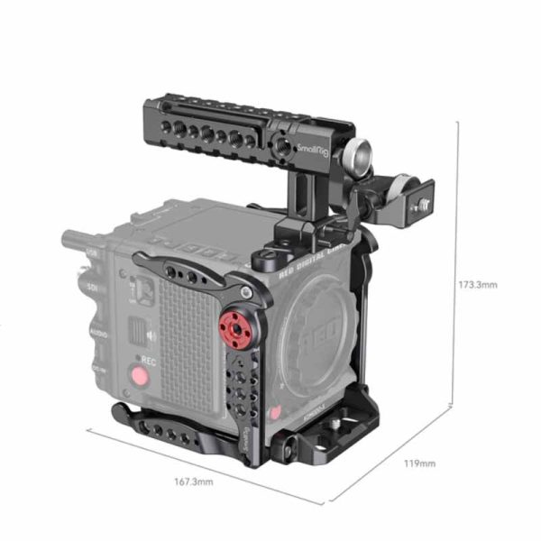 SmallRig Basic Formfitting Camera Rig Cage Kit for RED KOMODO   KOMODO-X 6K Cinema Camera with Adjustable Top Handle, 1 4 -20 and 3 8 -16 Threaded Mounting Holes, Quick Release NATO Rails, Monitor & Lens Mount Adapter | 4110 Fashion