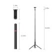 Ulanzi MT-54 Portable Metal Tripod Light Stand with Smartphone Holder, 61  Maximum Length, Non-slip Silicone Pad | 3025 Supply