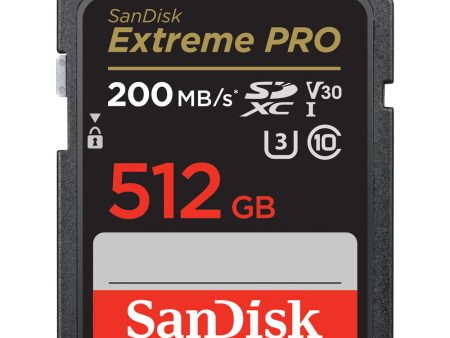 SanDisk Extreme Pro SD Card 512GB UHS-I SDXC Class 10, 200MB s Read Speed V30 | Model - SDSDXXY-512G-GN4IN Discount