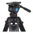 Benro H8 Dual Stage AL Video Tripod Kit with Smooth Ball Head, Twist Lever-Lock Leg Release Aluminum Alloy Camera Studio Stand (Black) | A673TMH8 Discount