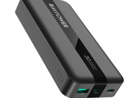 RAVPower PD Pioneer 20W 10000mAh   20000mAh 3-Port (Dual USB 3.0, USB Type-C) Powerbank with i-Smart Technology (RP-PB1204, RP-PB1235) For Cheap