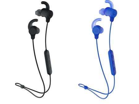 Skullcandy Jib+ Active Wireless Bluetooth In-Ear Earbuds IPX4 Water Resistant with Microphone up to 8 Hours Battery Life Earphones (Blue, Black) Fashion