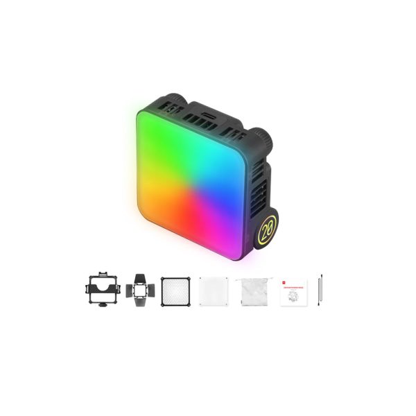 Zhiyun Fiveray M20C 20W RGB Pocket LED Fill Light Kit with 4500mAh Built-in Battery, 2500-10000K Adjustable Color Temperature, DynaVort Cooling System, On-Board & Mobile App Control for Camera Photography & Videography Hot on Sale