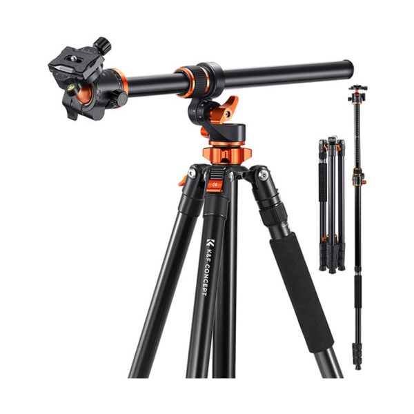 K&F Concept KF09 Series 2-in-1 Aluminum Multifunctional Camera Tripod Monopod Detachable 90  2.3m Transverse Center with Inverted & Overhead Shooting, 10kg Load, Twist Lock, 28mm Metal Ball Head for DSLR SLR, Mirrorless Camera | KF09-119 Online now