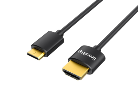 SmallRig Ultra Slim 4K Mini   Micro HDMI Male to Male Video Cable (C to A) (D to A) with 3.6mm Outer Diameter, Cable Tie and PVC Material for Camera Rig (35mm, 55mm) 3040 3041 3042B 3043 Discount