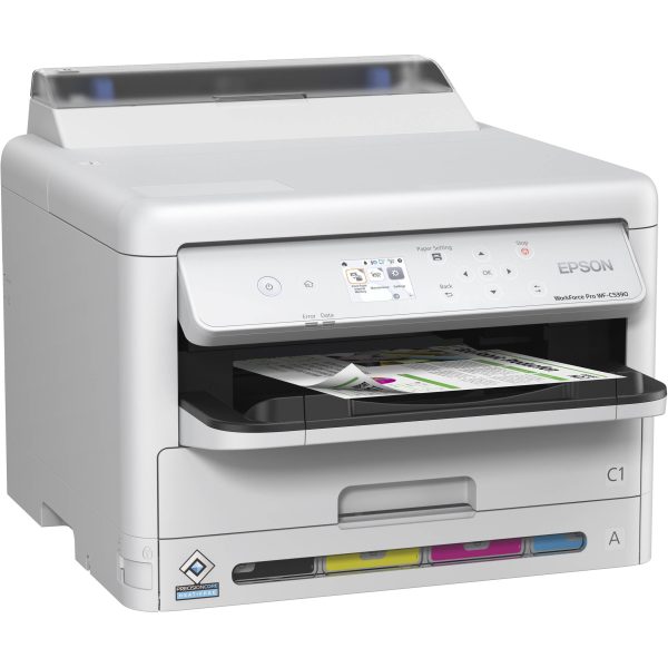 Epson WorkForce Pro WF-C5390 A4 Colored Auto Duplex Inkjet Printer with Ethernet & Wi-Fi   Wi-Fi Direct, USB 2.0 Connectivity, 4-Colored Hassle-Free, Ultra Low Cost Efficient, High-Yield Ink, Epson Connect for Home and Commercial Use For Cheap