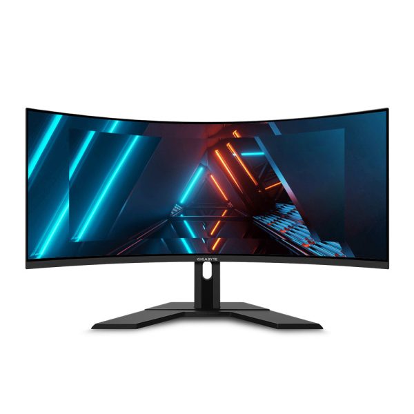 GIGABYTE G34WQC 34  1440p QHD Curved Gaming Monitor with 144Hz Refresh Rate, AMD FreeSync Premium Compatible, 8-bit DCI-P3 Vesa HDR LCD Display and Built-in Stereo Speakers | GP-G34WQC-AP For Discount