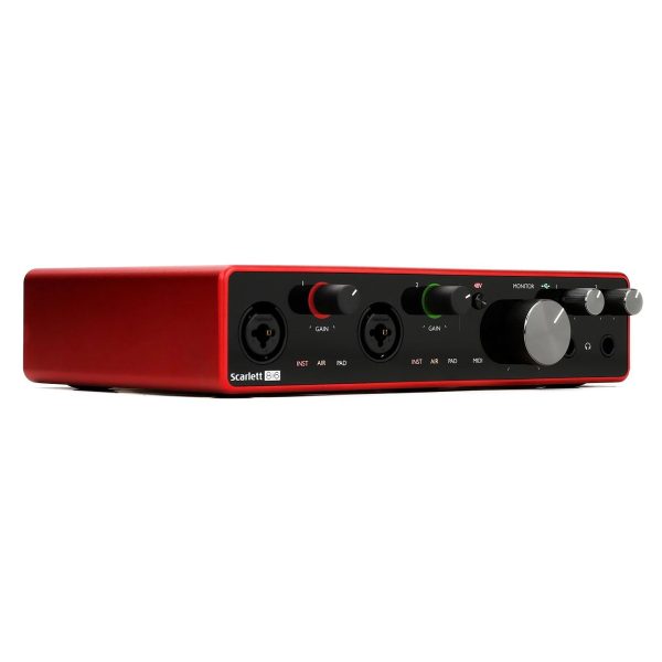 Focusrite Scarlett 8i6 3rd Gen USB Type-C Audio Interface with 2 Mic Instrument Inputs, 24-bit 192kHz Resolution, Switchable Air Mode Online