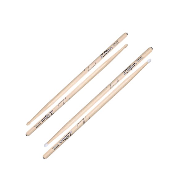 Zildjian 5A Anti-Vibe Series Hickory Drumsticks Oval Tip for Drums and Cymbals (Wood, Nylon) | Z5AA, Z5ANA Online now